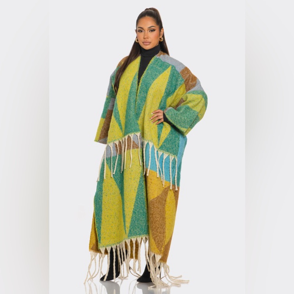 Multi Color Wool Cardigan